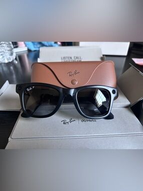 Ray-Ban Meta Wayfarer RW4006 50mm Smart Glasses Matte Black Polarized